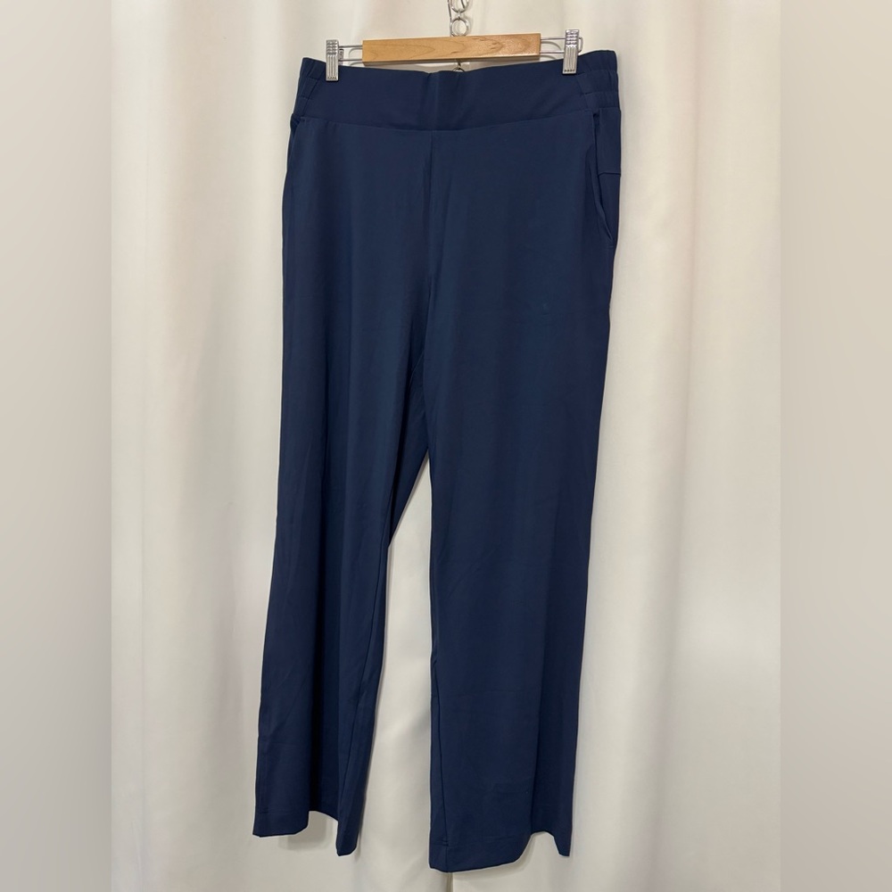 Member’s Mark Women’s Wide Leg Travel Stylish Navy‎ Trousers Size: Large